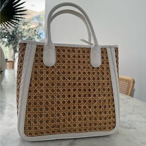 Beautiful Talbots Straw Handbag